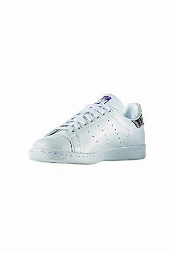 adidas Damen Stan Smith Sneaker. Weiß (Footwear White/Footwear White/Mid Grey). 38 EU