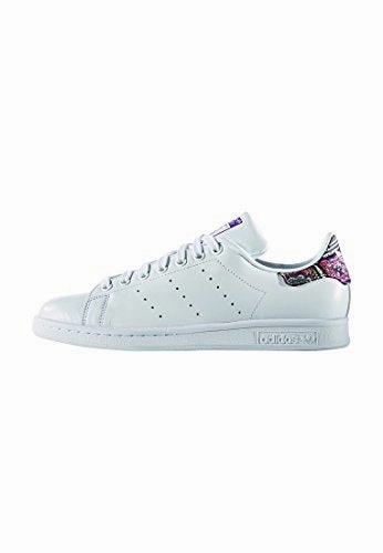 adidas Damen Stan Smith Sneaker. Weiß (Footwear White/Footwear White/Mid Grey). 38 EU