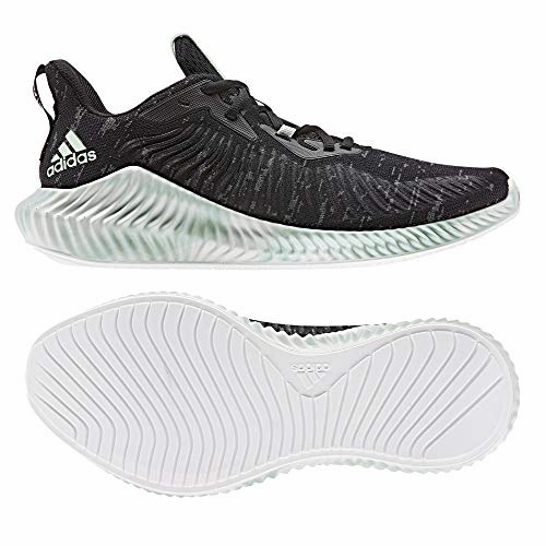 adidas Herren Alphabounce  Parley Laufschuh. CBLACK/LINGRN/FTWWHT. 44 2/3 EU