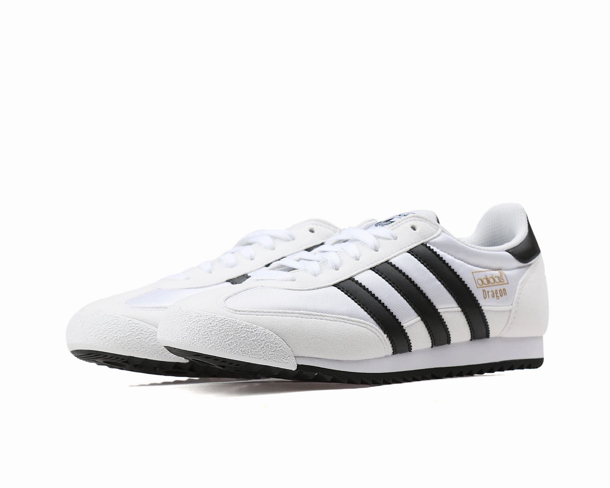adidas Herren Dragon OG Gymnastikschuhe. Elfenbein (FTWR White/core Black/Gold Met.). 42 2/3 EU