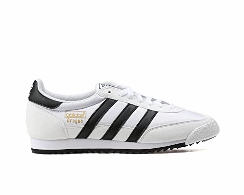 adidas Herren Dragon OG Gymnastikschuhe. Elfenbein (FTWR White/core Black/Gold Met.). 44 2/3 EU