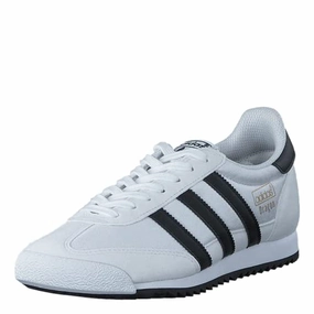 adidas Herren Dragon Og Trainer Low. Weiß (Footwear White/core Black/gold Metallic). 39 1/3