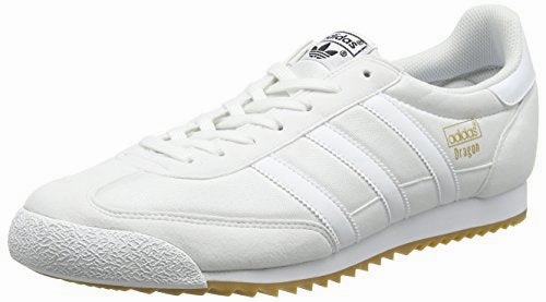 adidas Herren Dragon OG Trainer Low. Weiß (FTWR White/FTWR White/Gum). 43 1/3 EU