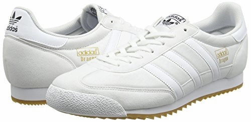 adidas Herren Dragon OG Trainer Low. Weiß (FTWR White/FTWR White/Gum)