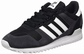 adidas Herren ZX 700 Sneaker. Schwarz (Core Black/FTWR White/Utility Black). 42 EU