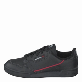 adidas Unisex-Kinder Continental 80 C Sneaker. Schwarz (Negbás/Escarl/Maruni 000). 30 EU