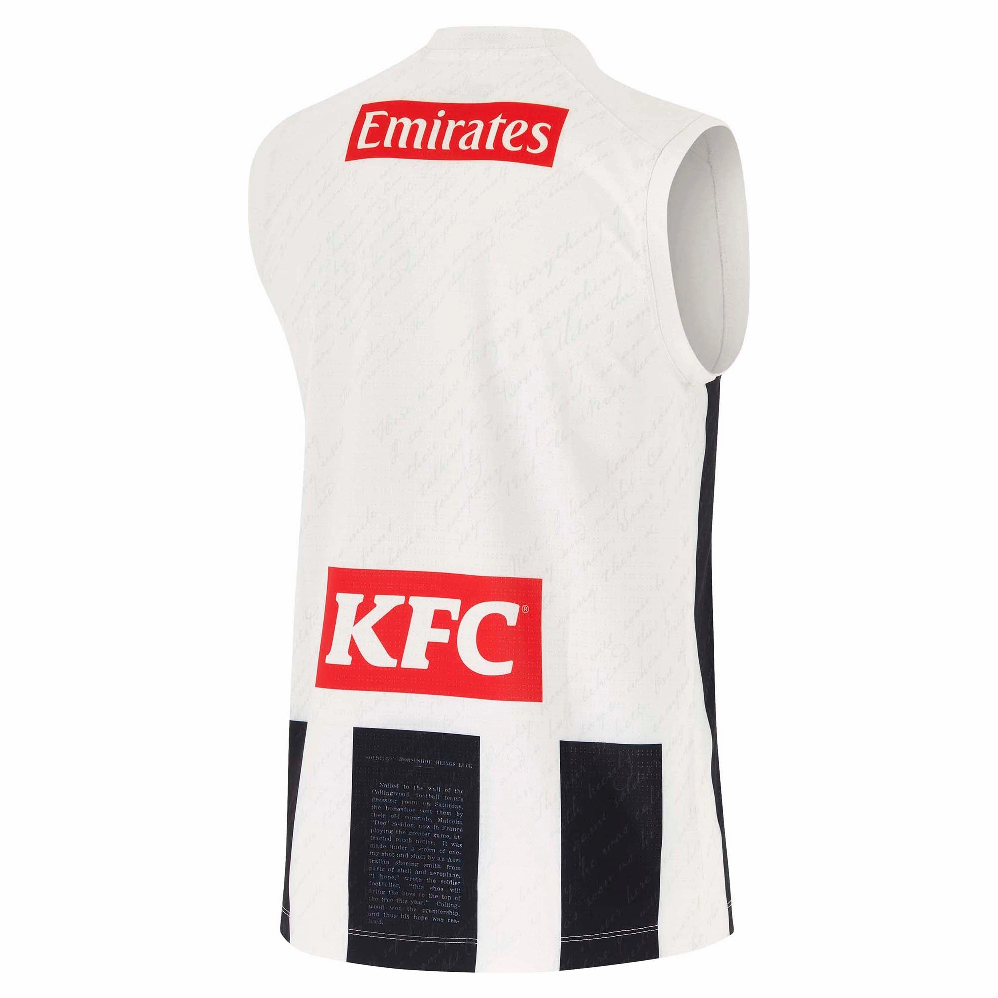 Adult's AFL Collingwood Magpies Football Club 2025 Stadium Anzac Jersey