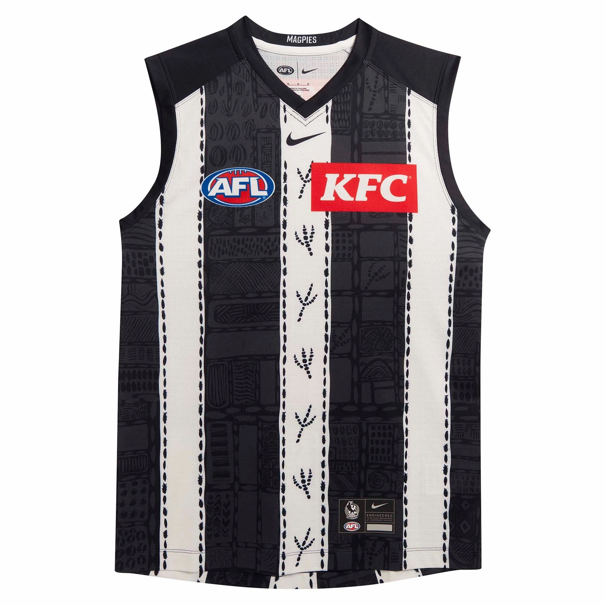 Adult's AFL Collingwood Magpies Football Club 2025 Stadium Indigenous Jersey