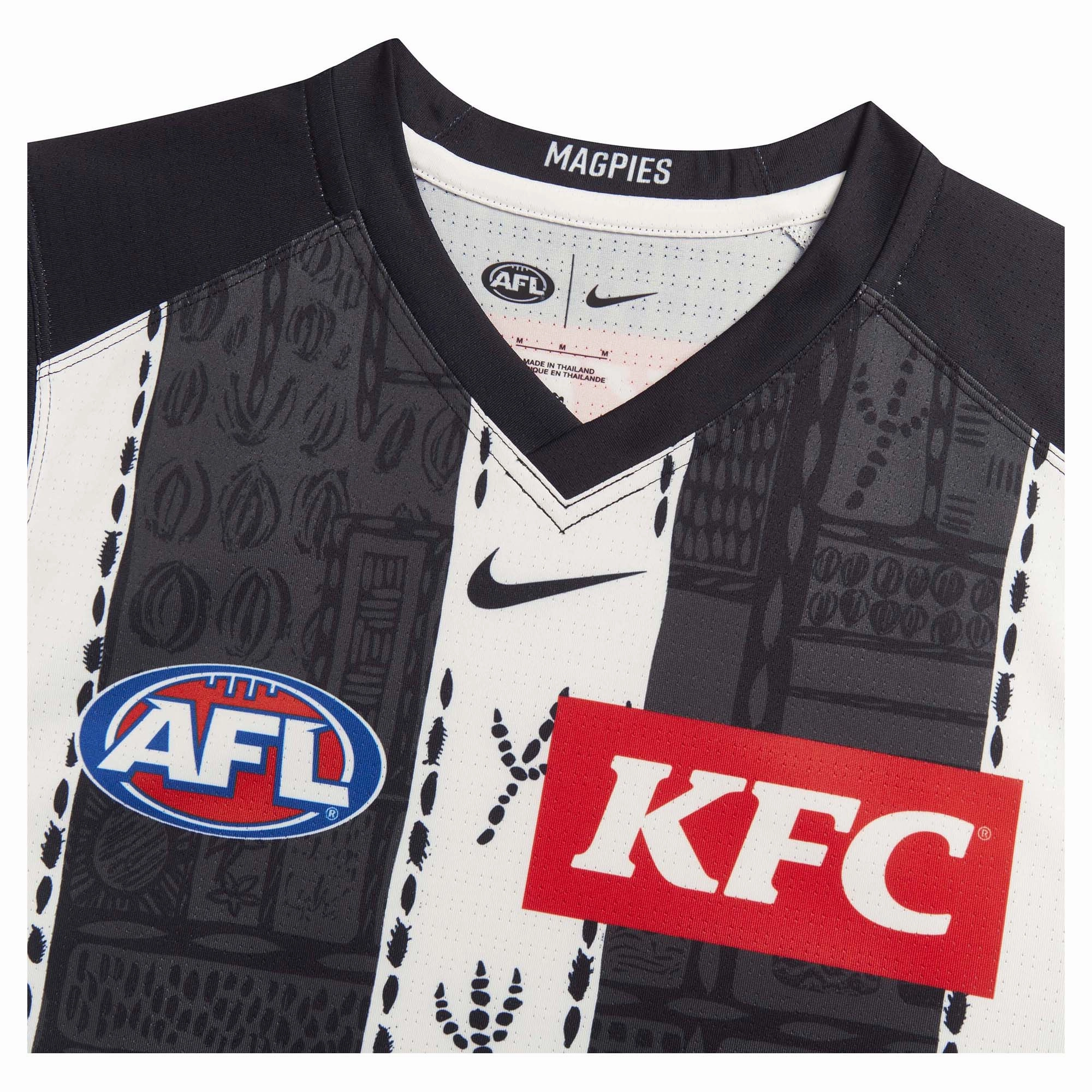 Adult's AFL Collingwood Magpies Football Club 2025 Stadium Indigenous Jersey