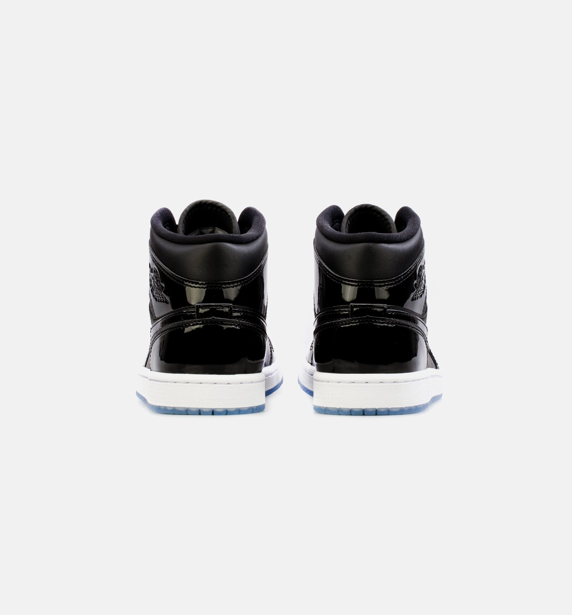 Air Jordan 1 Mid Space Jam Mens Lifestyle Shoe - Black