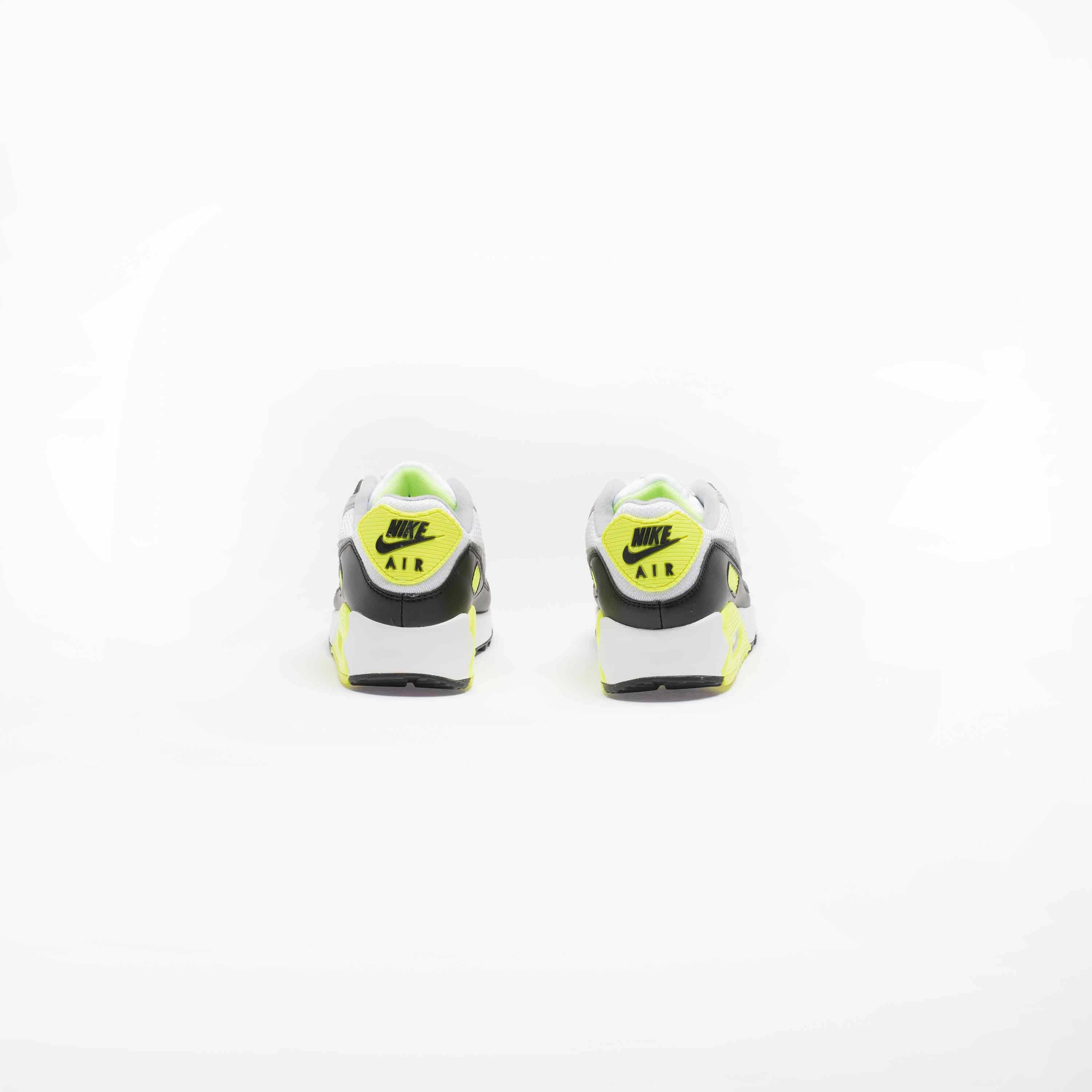 Air Max 90 Volt Mens Lifestyle Shoe - White/Grey/Volt