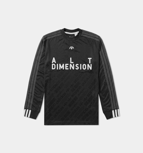 Alexander Wang Collection Mens Soccer Longsleeve T-Shirt - Black/White