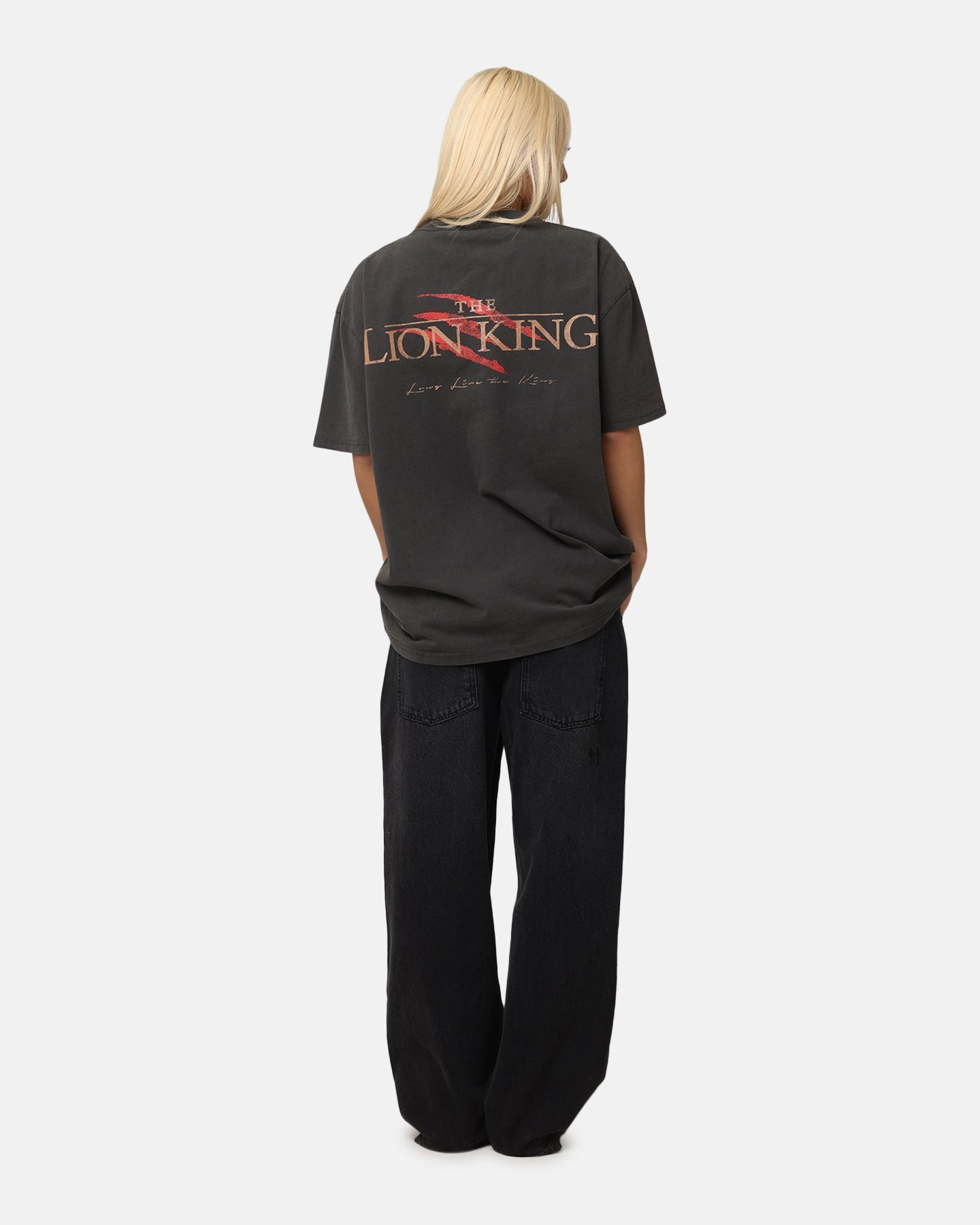 American Thrift Disney The Lion King Scar Heavy T-Shirt Black Wash