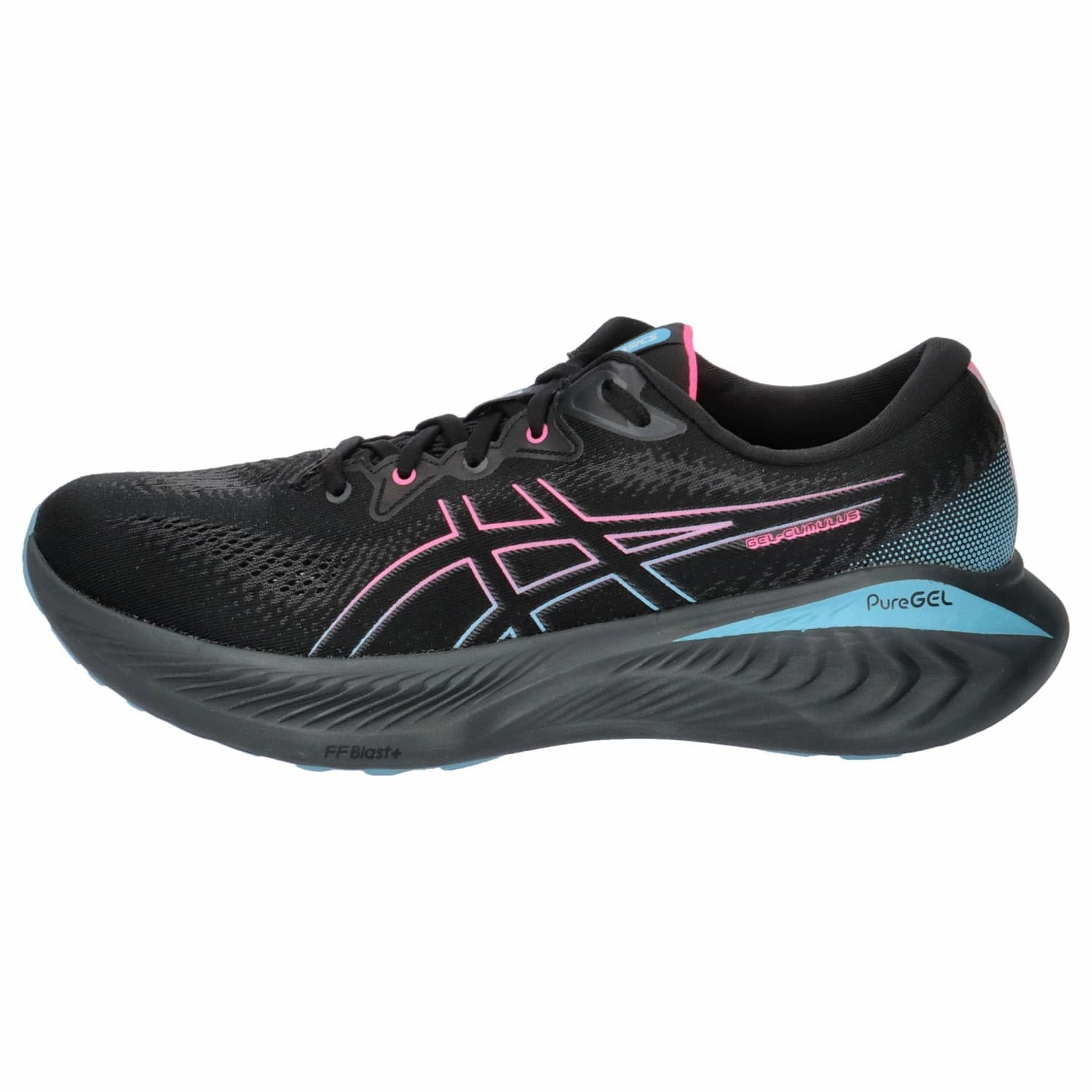 ASICS Damen Laufschuhe Gel-Cumulus 25 GTX 1012B502 Black/Hot Pink 39
