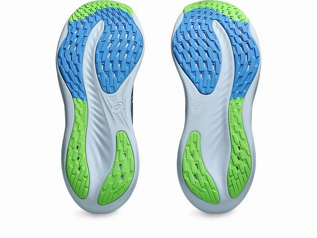 ASICS Herren Gel-Nimbus 26 Sneaker. French Blue/Electric Lime. 41.5 EU