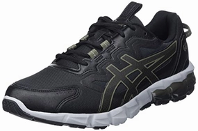 ASICS Herren Gel-Quantum 90 Sneaker. Black Mantle Green. 42.5 EU