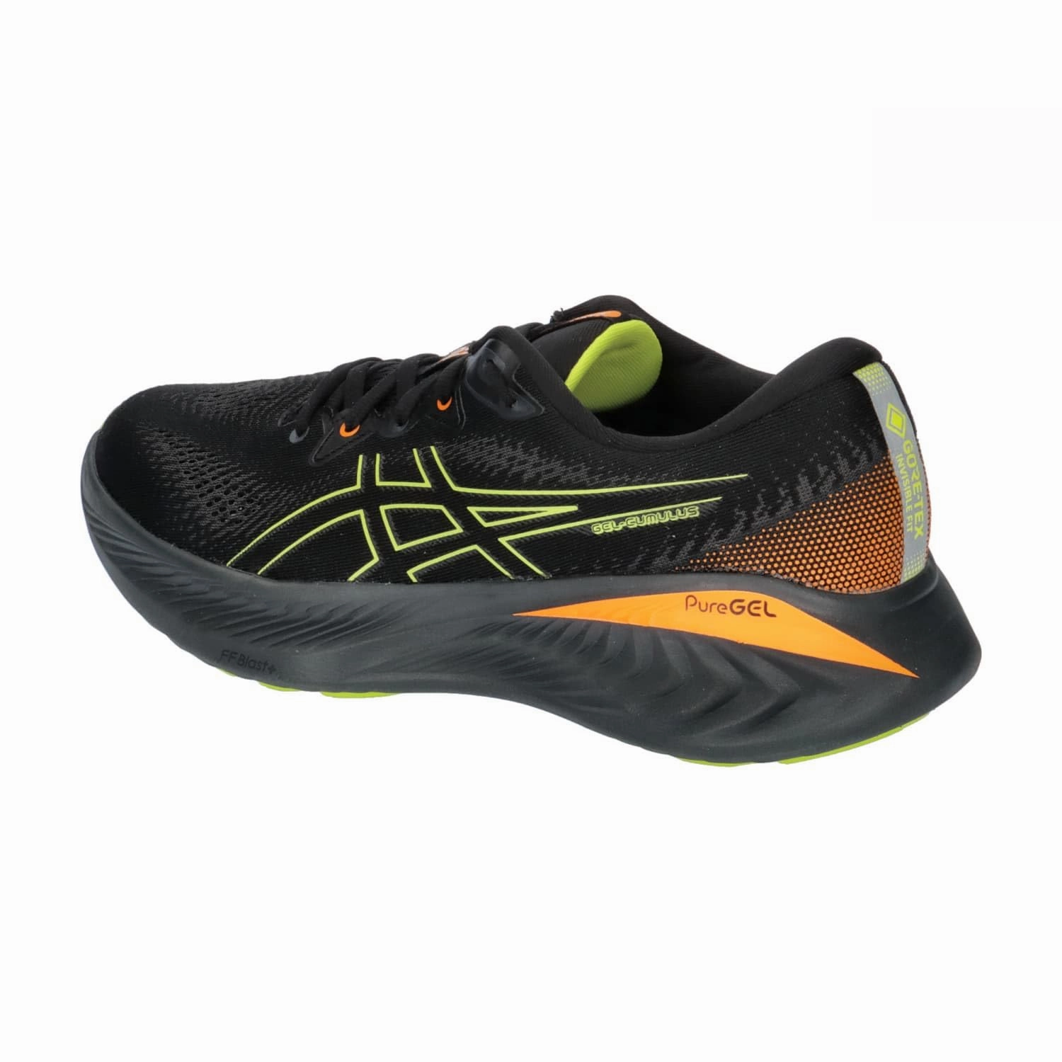 ASICS Herren Laufschuhe Gel-Cumulus 25 GTX 1011B683 Black/Neon Lime 44