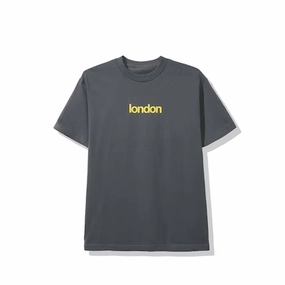 ASSC YELLOW LONDON CHARCOAL GREY TEE (NEW)