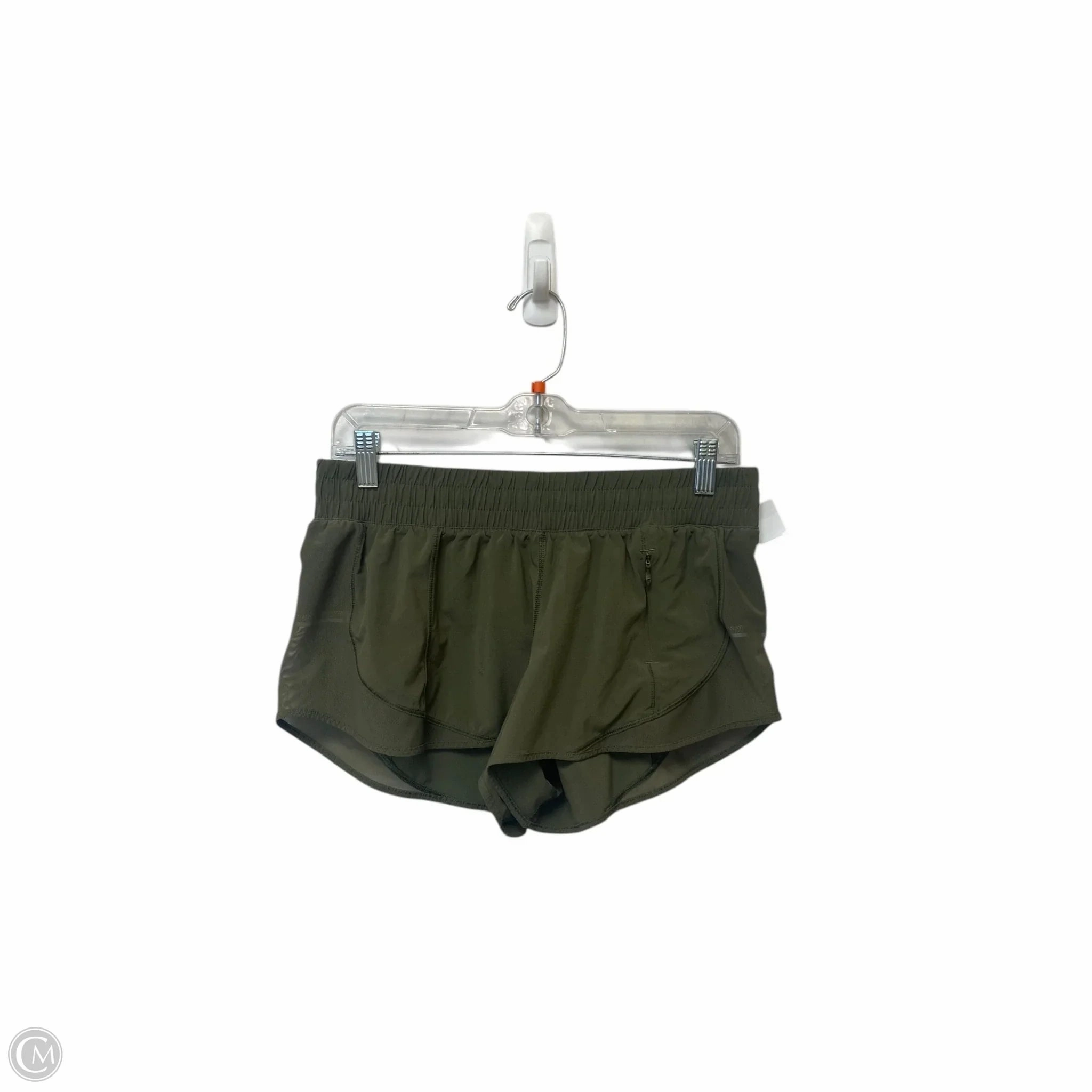 Athletic Shorts By Lululemon In Green, Size: 10