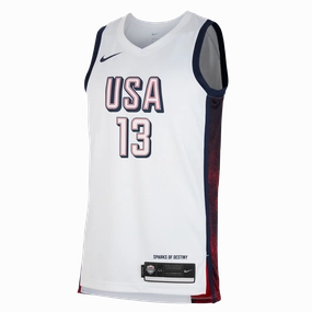 Bam Adebayo Nike 2024 USA Basketball White Swingman Jersey