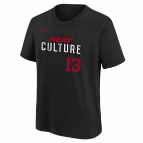 Bam Adebayo Nike HEAT Culture Name & Number Kids Tee