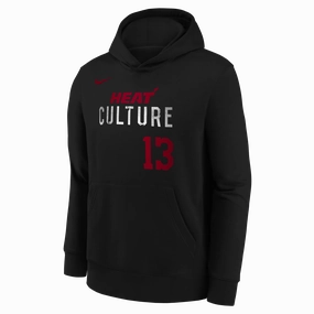 Bam Adebayo Nike HEAT Culture Name & Number Youth Hoodie