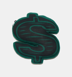 BB Dollar Pillow - Green/Black