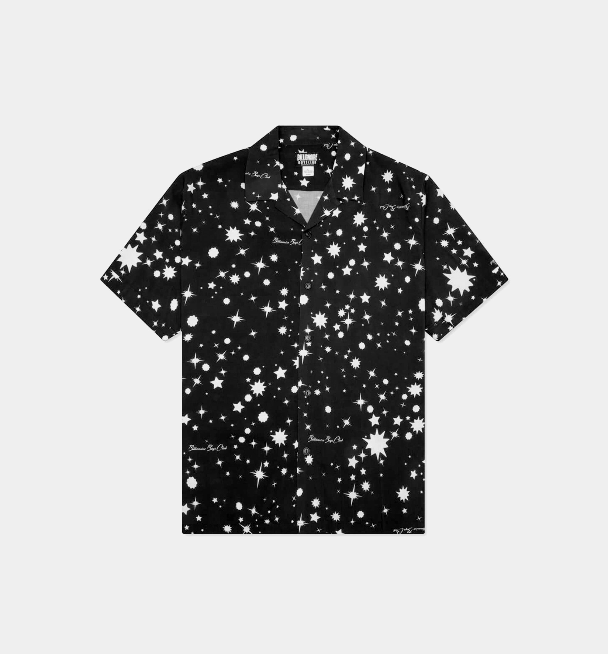 BB Galatica Short Sleeve Woven Mens Shirt - Black