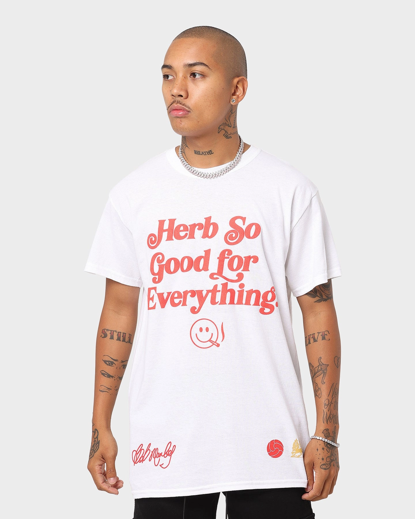 Bob Marley Herb So Good T-Shirt White