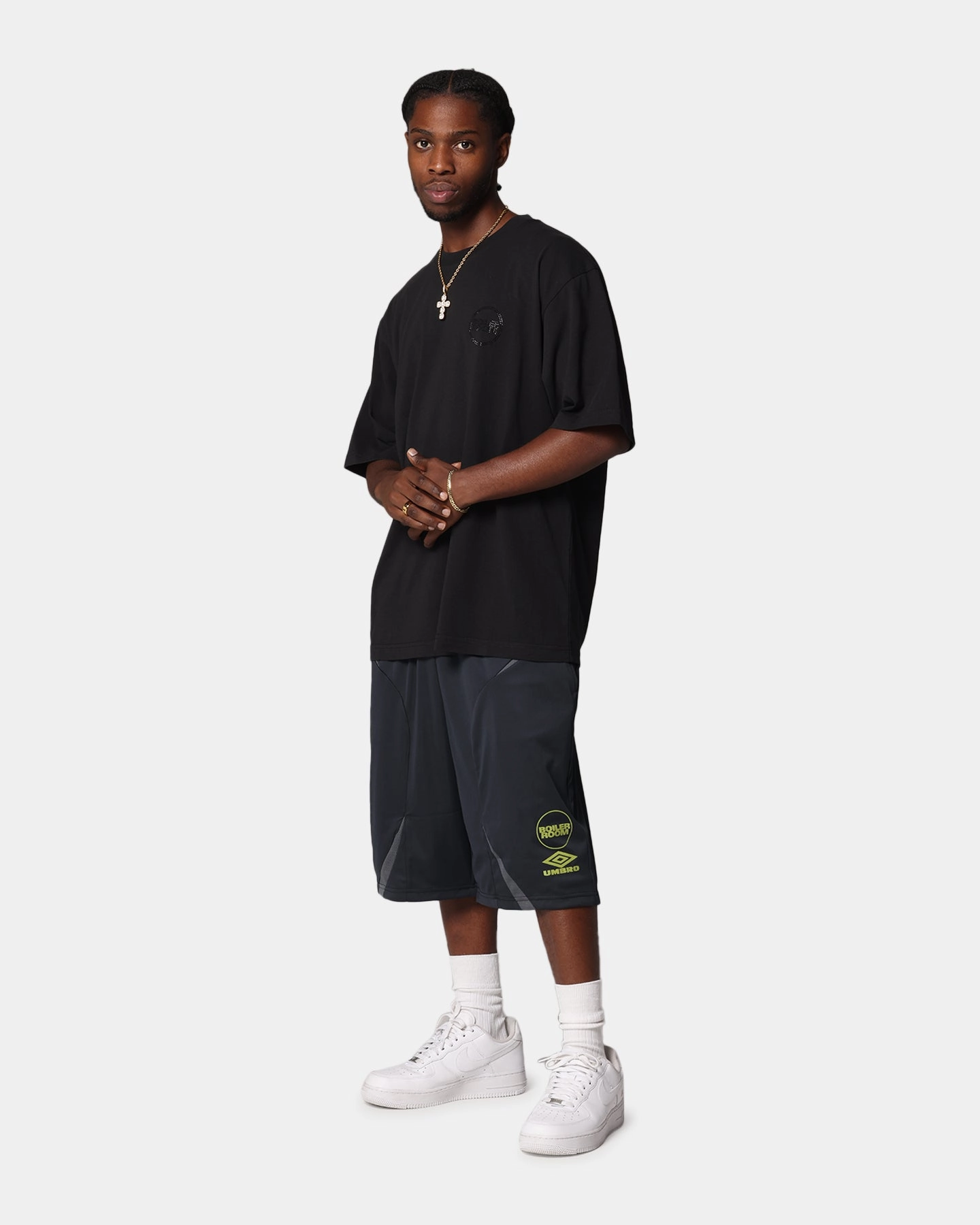 Boiler Room X Umbro Football Shorts Black