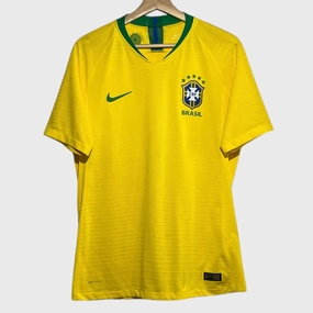 Brazil 2018/19 Pro Cut Home Soccer Jersey M