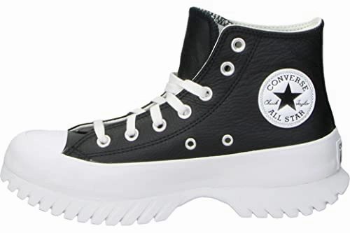 CONVERSE Herren Chuck Taylor All Star Lugged 2.0 Leather Sneaker. Schwarz/Weiß. 41 EU