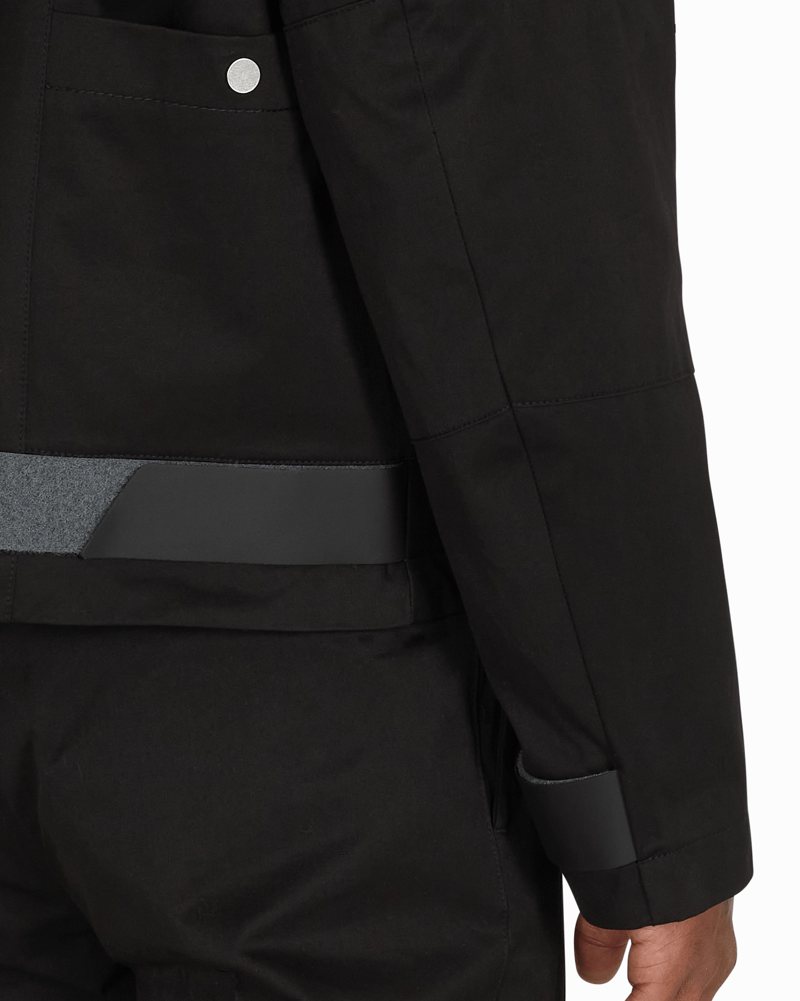 Diagonal Yuma Anorak Black