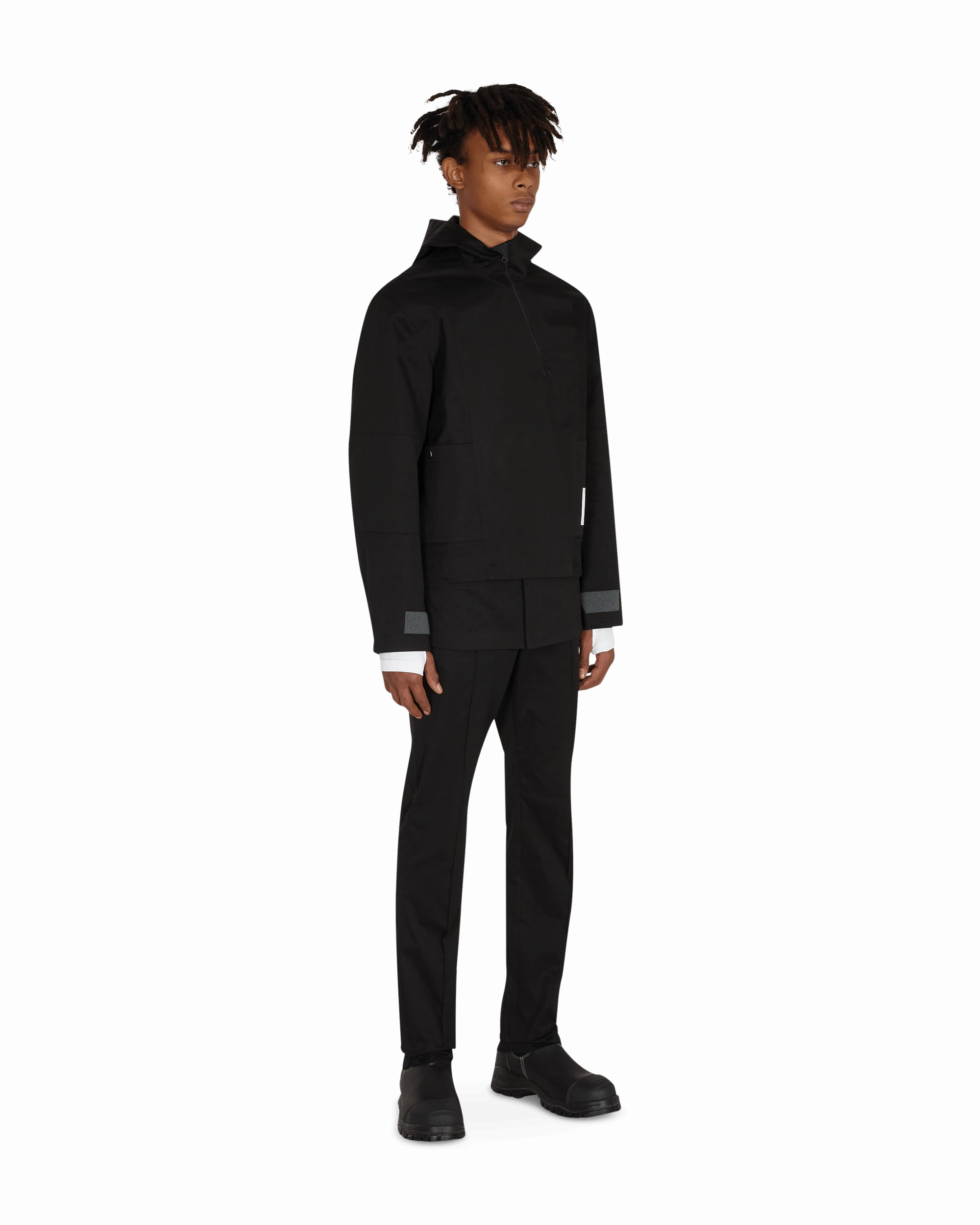 Diagonal Yuma Anorak Black