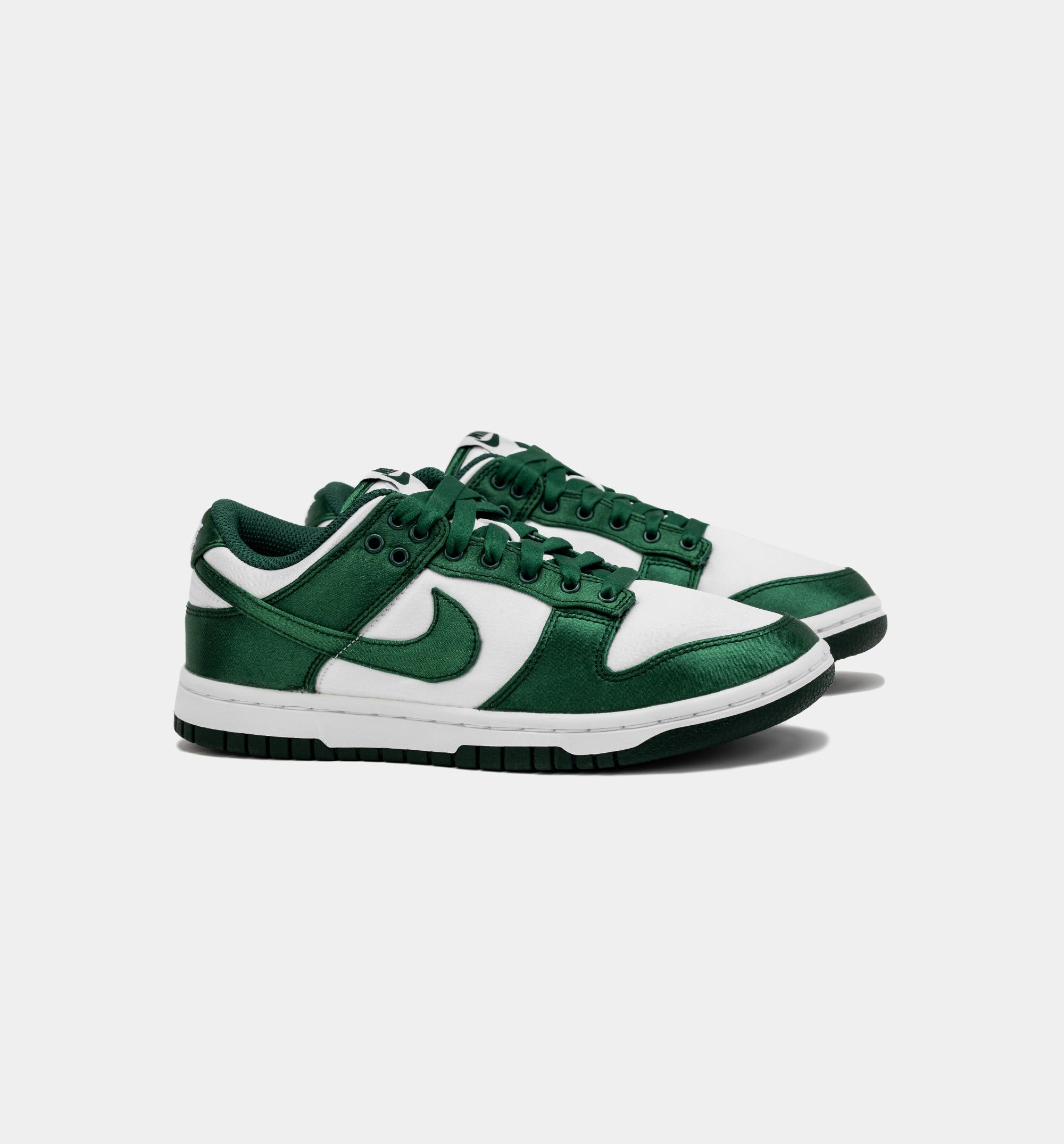 Dunk Low Satin Green Womens Lifestyle Shoe - White/Green Free Shipping
