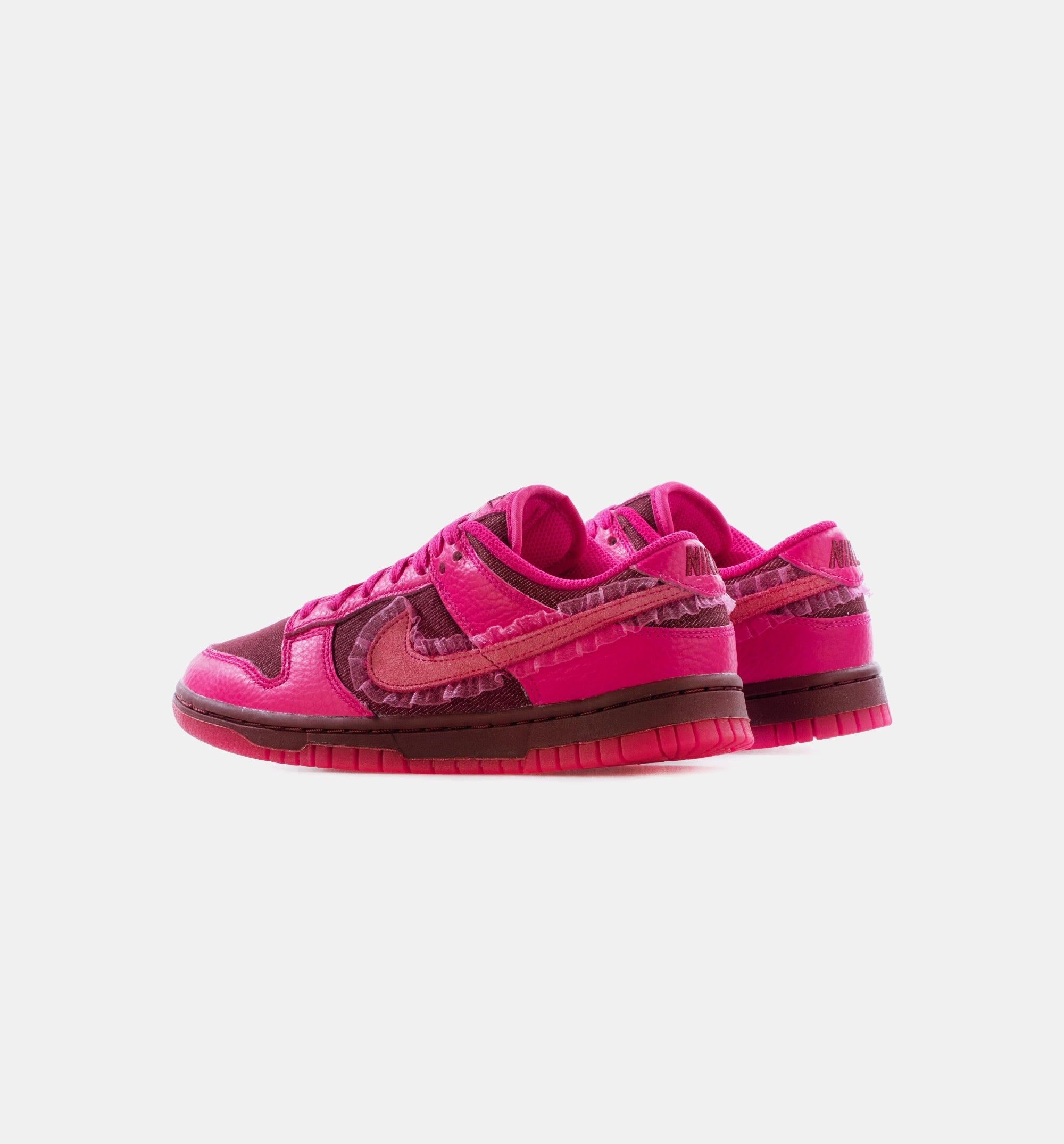 Dunk Low Valentine's Day Womens Lifestyle Shoes -  Team Red/Pink Prime Limit One Per Customer