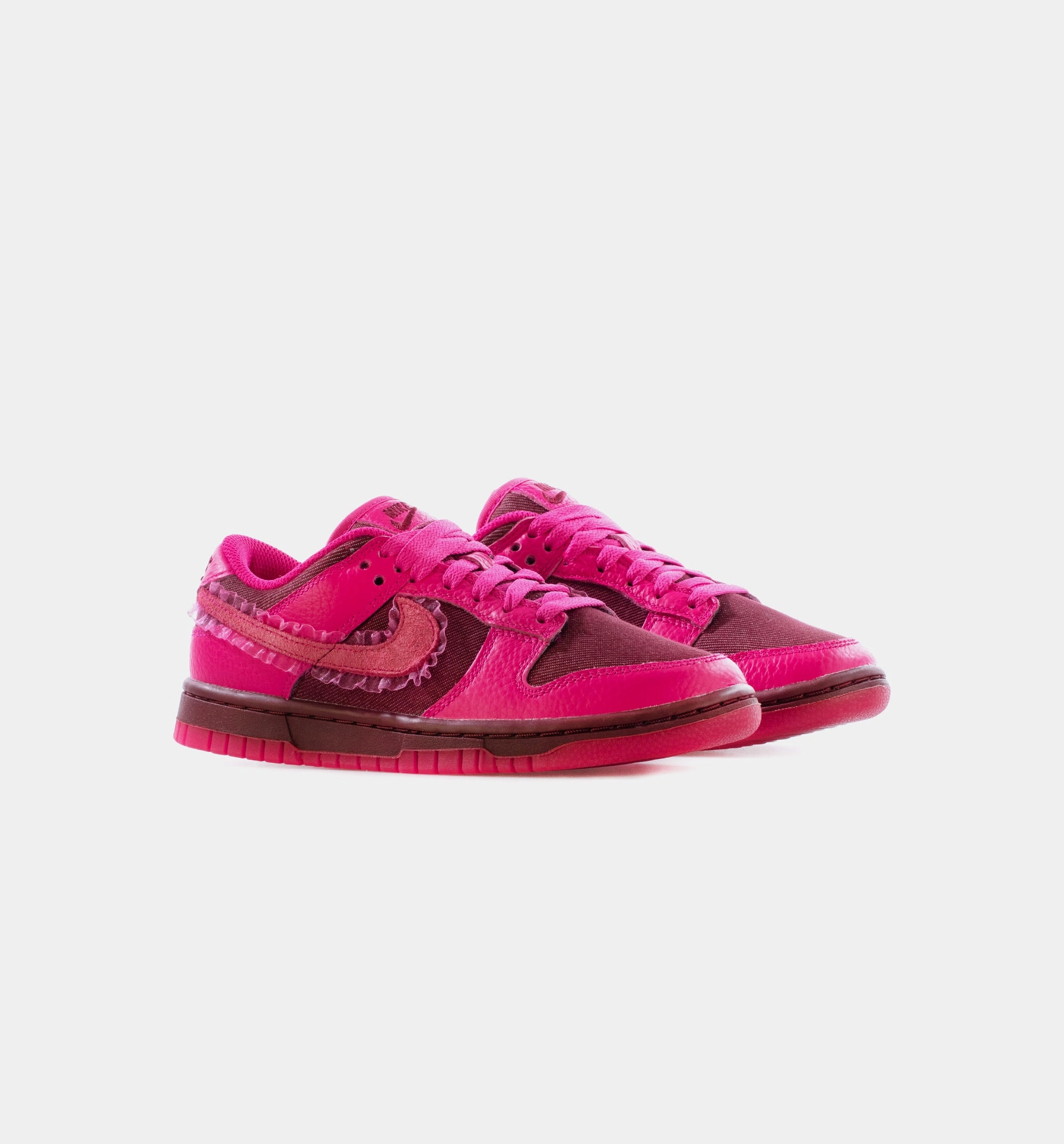 Dunk Low Valentine's Day Womens Lifestyle Shoes -  Team Red/Pink Prime Limit One Per Customer