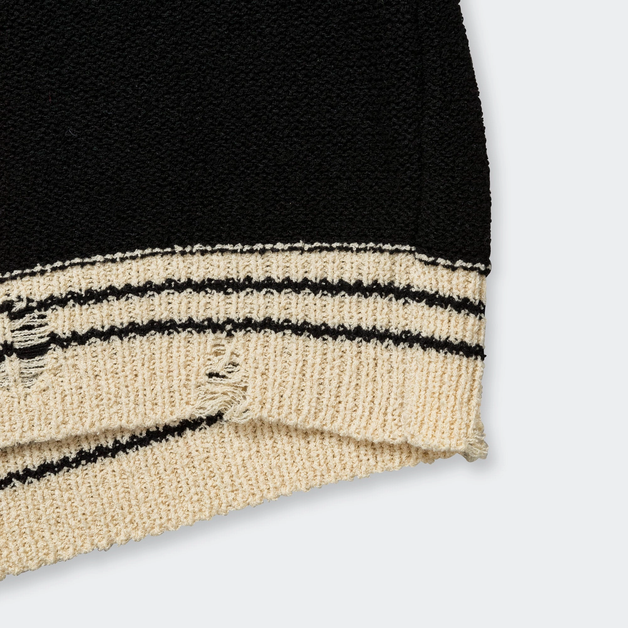 Football Short Sleeve Sweater - Black