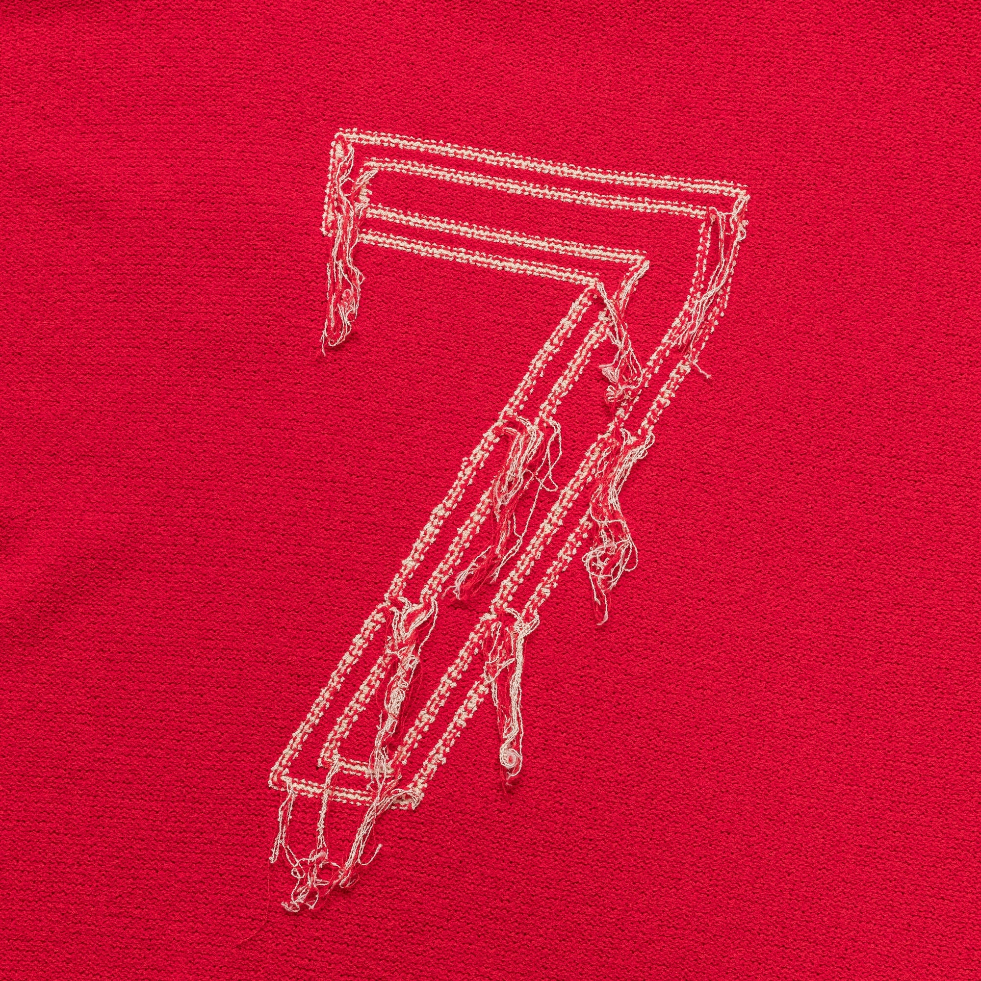 Football Short Sleeve Sweater - Red
