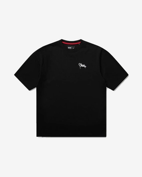 GEEDUP HANDSTYLE EMB BLACK WHITE TEE