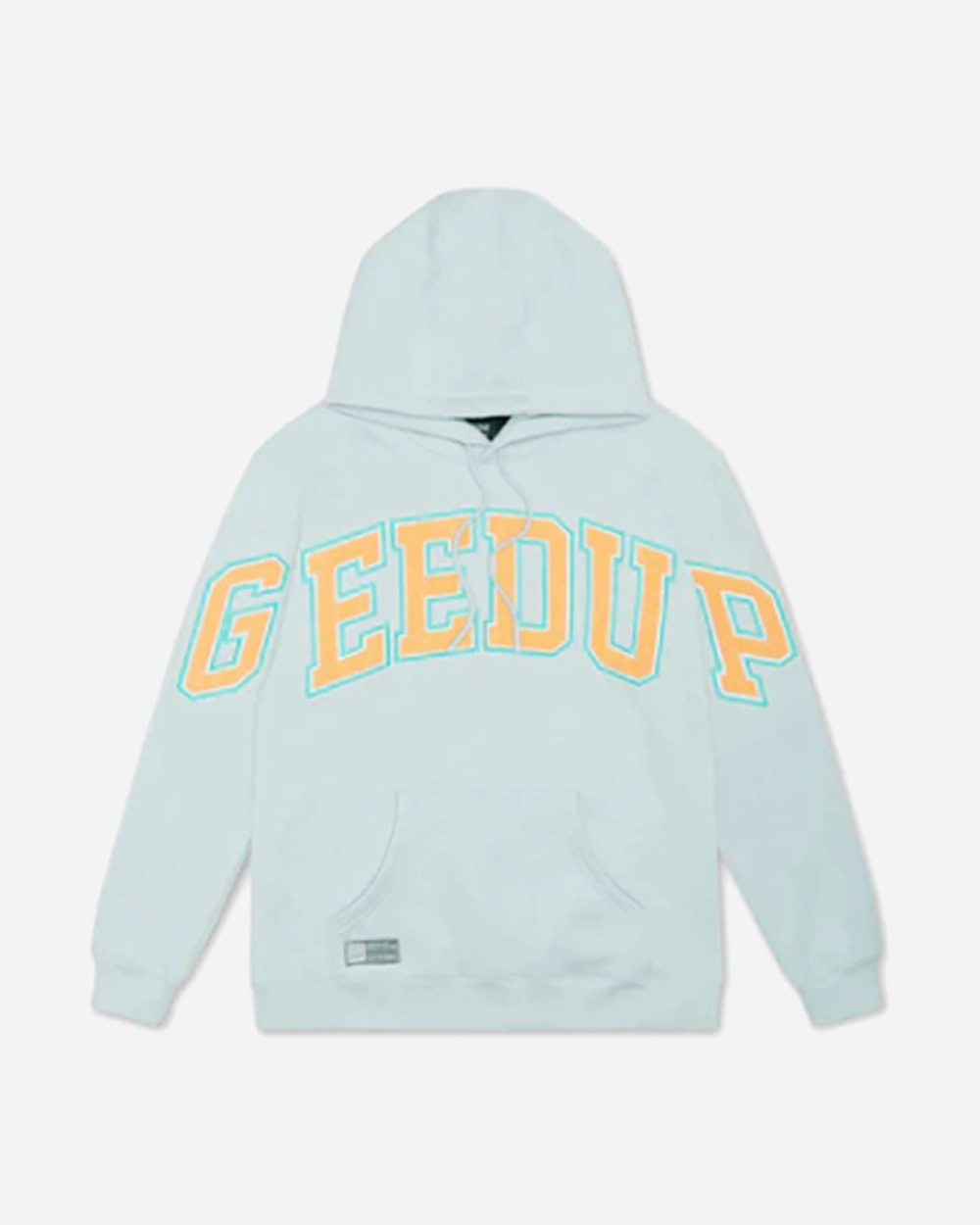 GEEDUP TEAM LOGO HOODIE DOLPHIN BLUE ORANGE