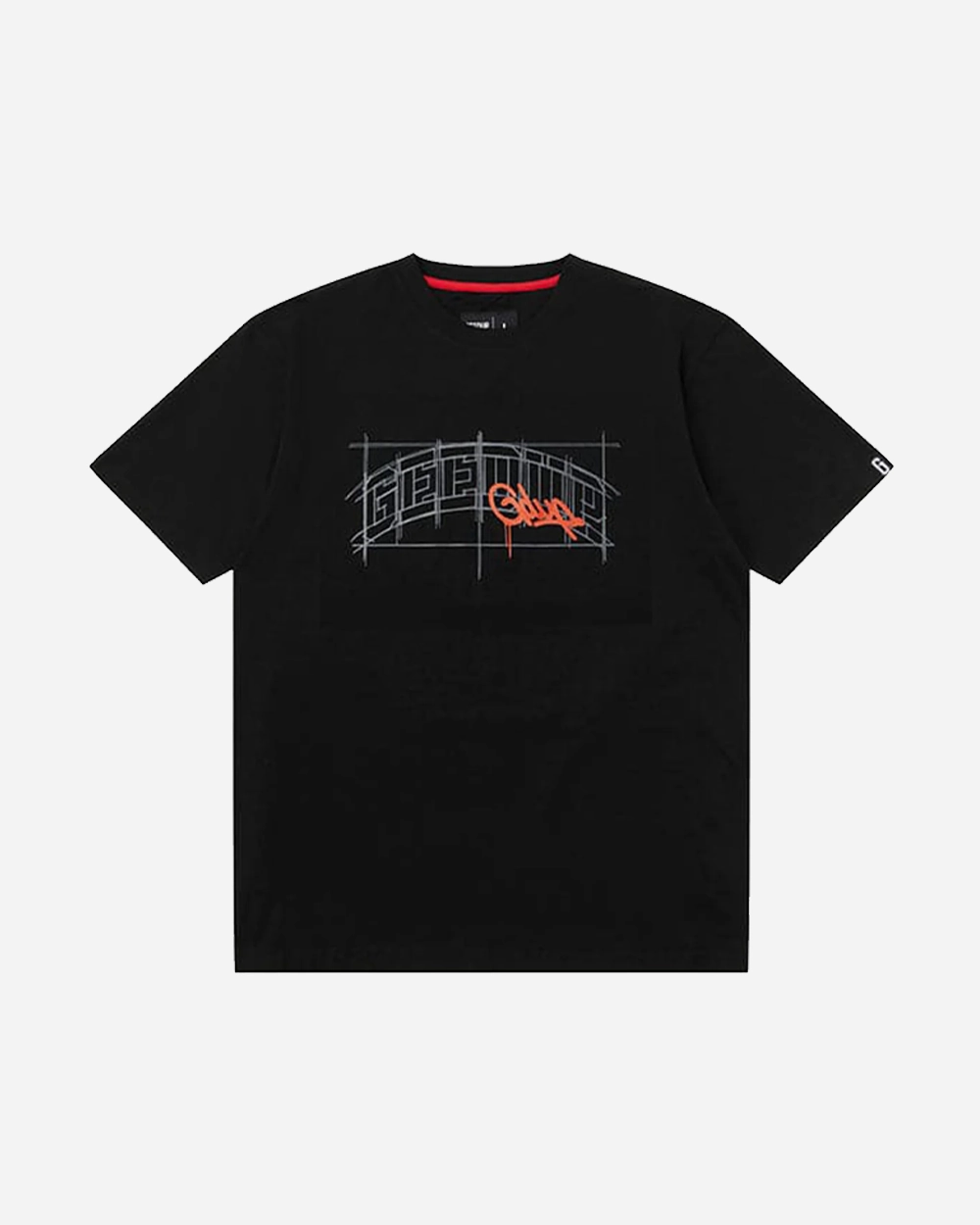 GEEDUP TEAM LOGO SKETCH BLACK TEE