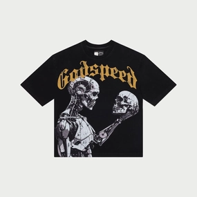 Godspeed Mankind Vs Ai III T-shirt - BLACK/YELLOW