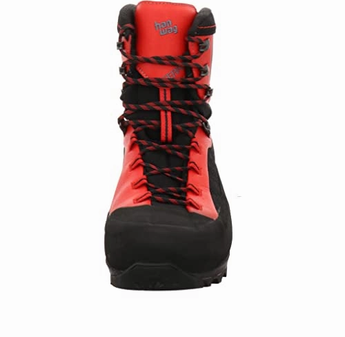 Hanwag M Ferrata Ii Gtx Rot-Schwarz - Gore-Tex Wasserfester atmungsaktiver Herren GoreTex Bergstiefel. Größe EU 44.5