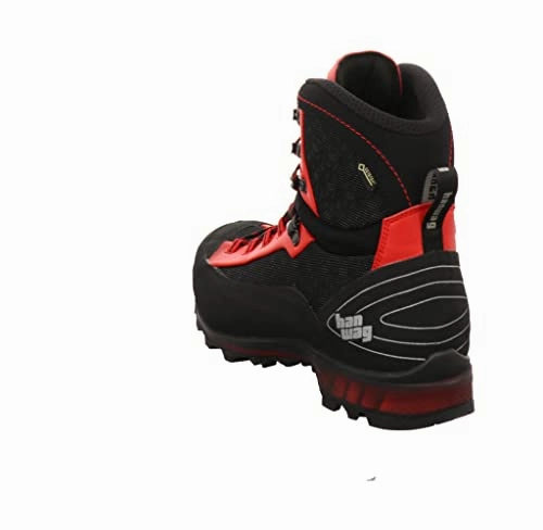 Hanwag M Ferrata Ii Gtx Rot-Schwarz - Gore-Tex Wasserfester atmungsaktiver Herren GoreTex Bergstiefel. Größe EU 44.5