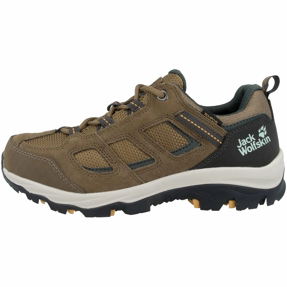 Jack Wolfskin Damen Vojo 3 Texapore Low Walking-Schuh. Brown/Apricot. 39 EU