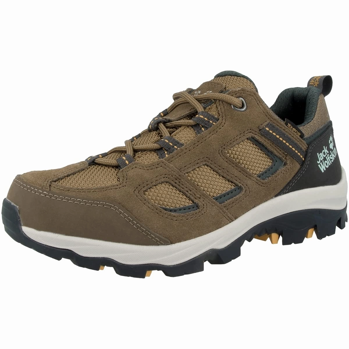 Jack Wolfskin Damen Vojo 3 Texapore Low Walking-Schuh. Brown/Apricot. 39 EU