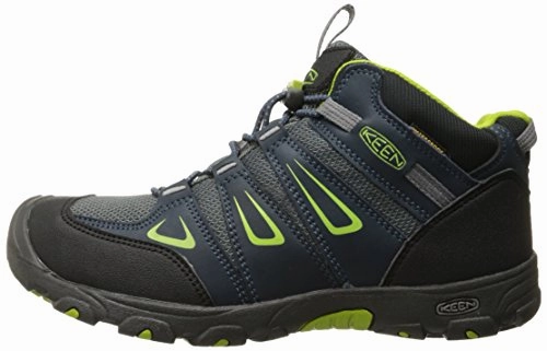 KEEN Unisex-Kinder Oakridge Mid WP Trekking-& Wanderstiefel. Blau (Midnight Navy/Macaw)