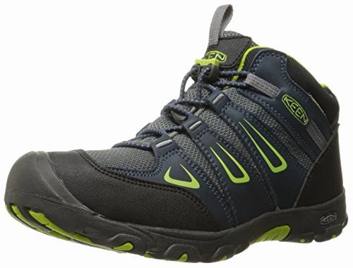 KEEN Unisex-Kinder Oakridge Mid WP Trekking-& Wanderstiefel. Blau (Midnight Navy/Macaw)