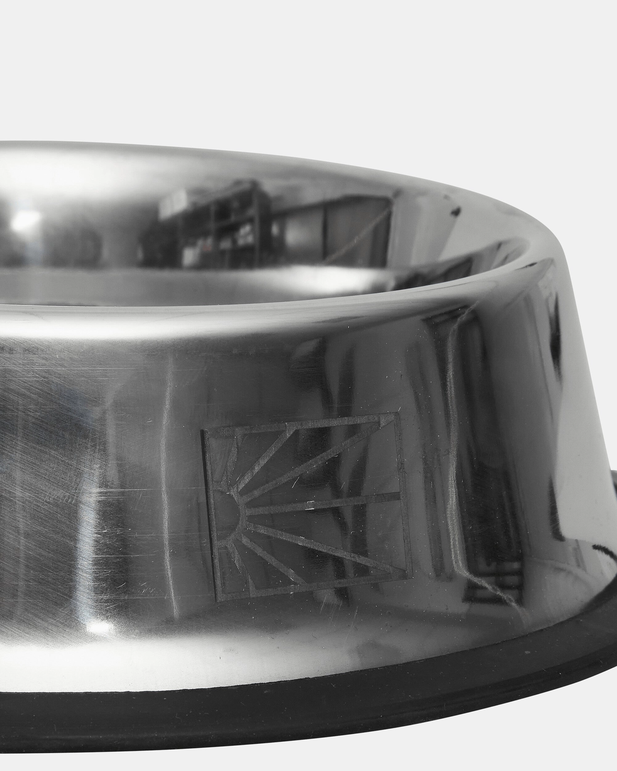 Keep Dancing Dog Bowl Metal Silver